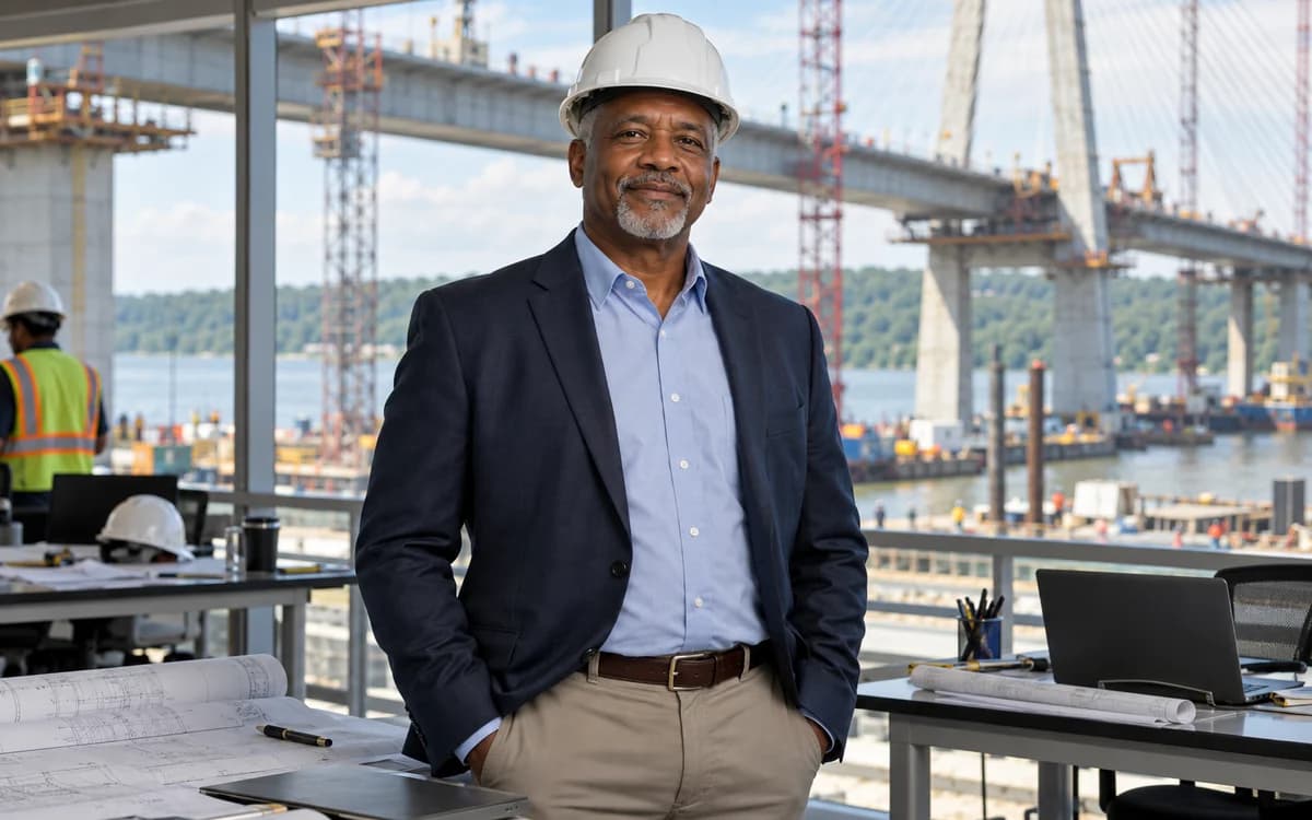 Civil Engineer at work in a professional setting