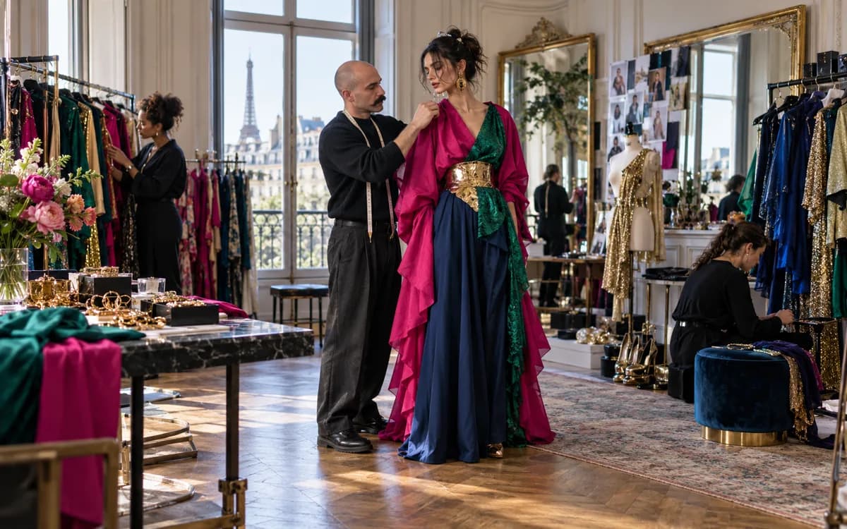 Fashion Stylist at work in a professional setting