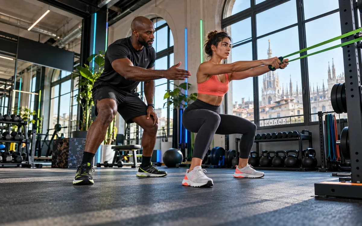 Fitness Trainer at work in a professional setting