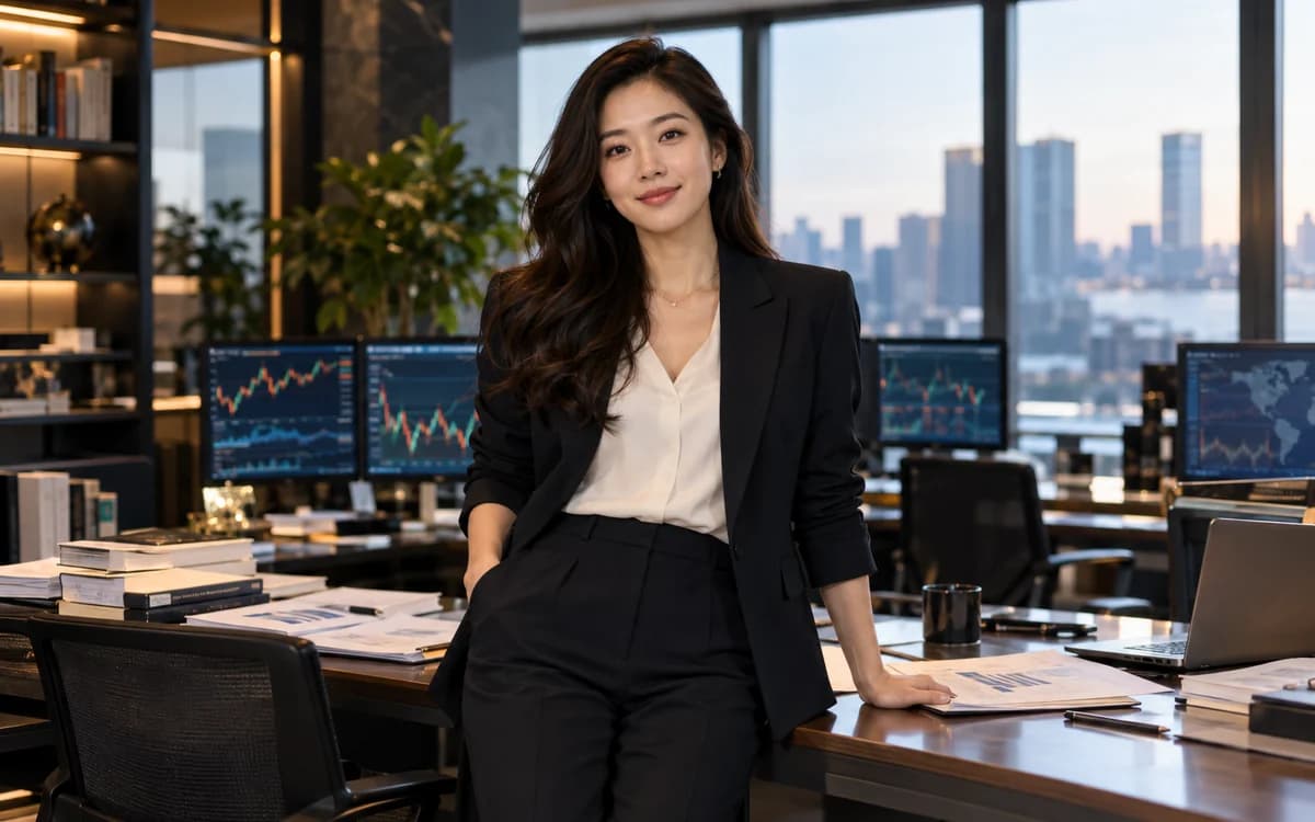 Investment Analyst at work in a professional setting