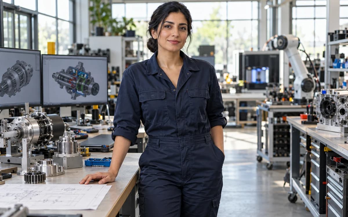 Mechanical Engineer at work in a professional setting