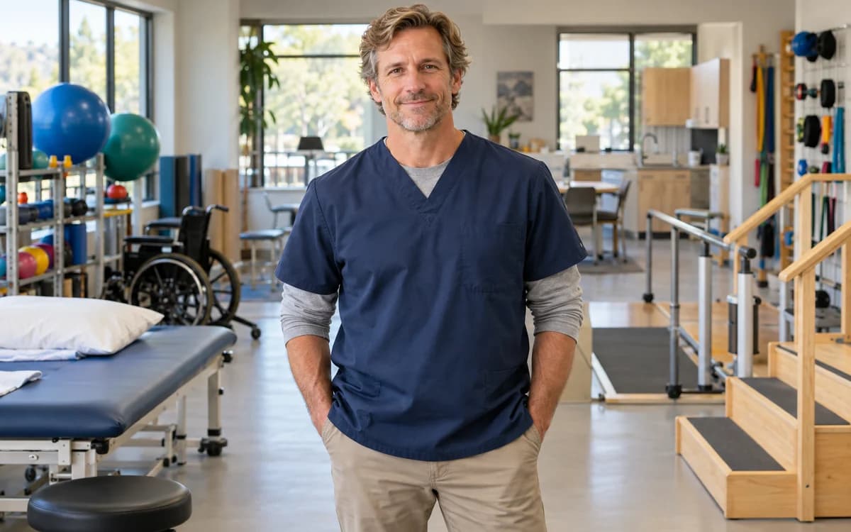 Occupational Therapist at work in a professional setting