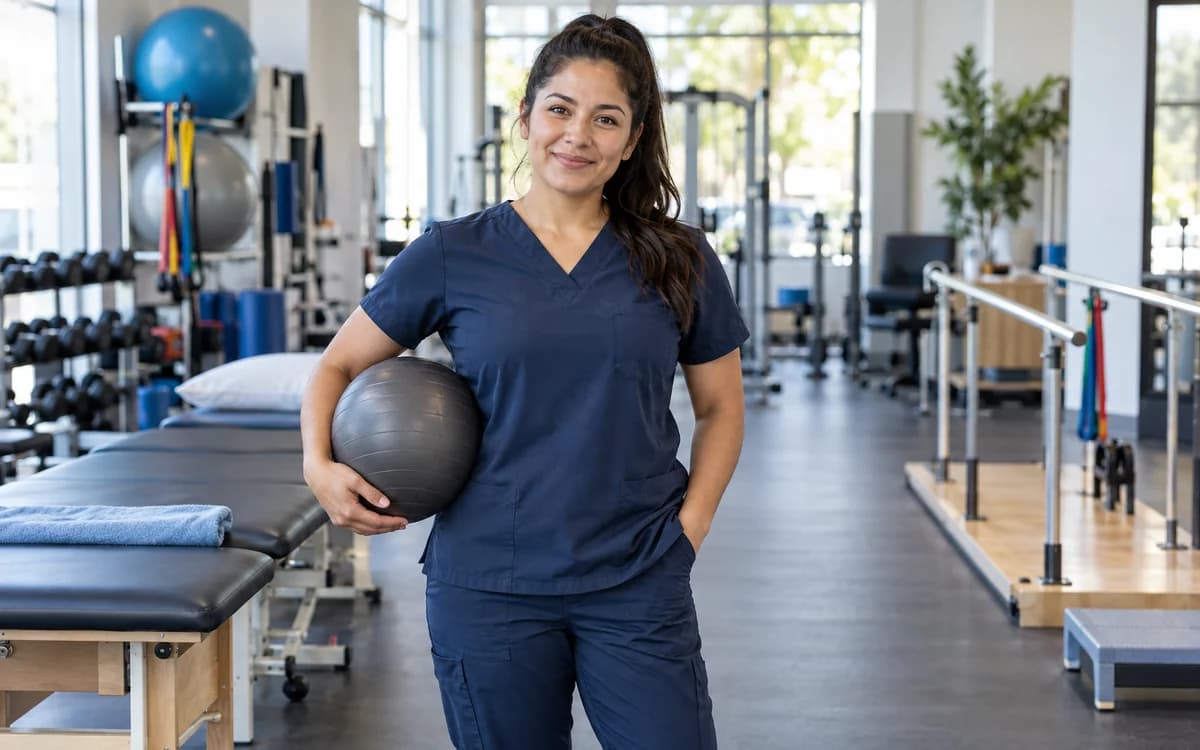 Physical Therapist at work in a professional setting