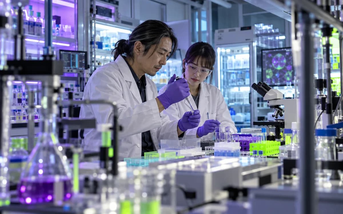 Scientist at work in a professional setting