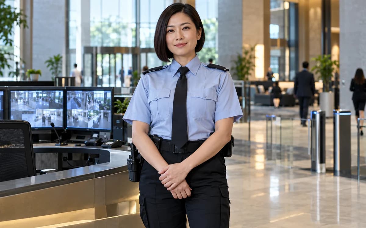 Security Guard at work in a professional setting