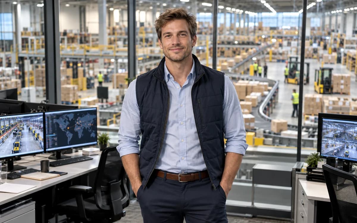 Supply Chain Manager at work in a professional setting