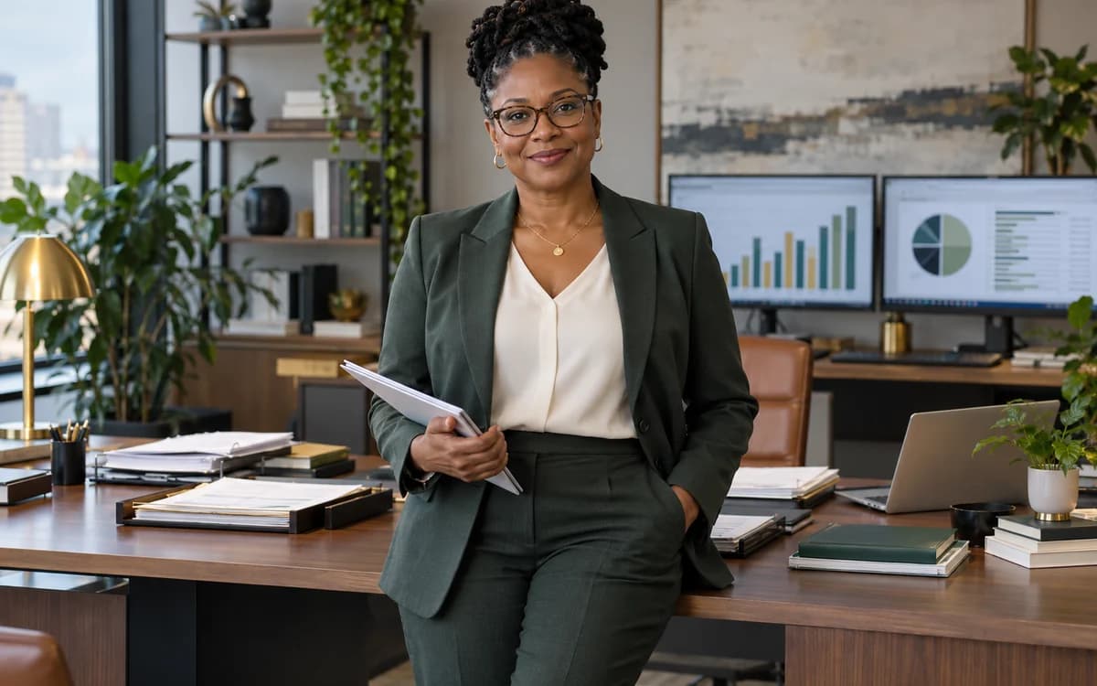 Tax Consultant at work in a professional setting