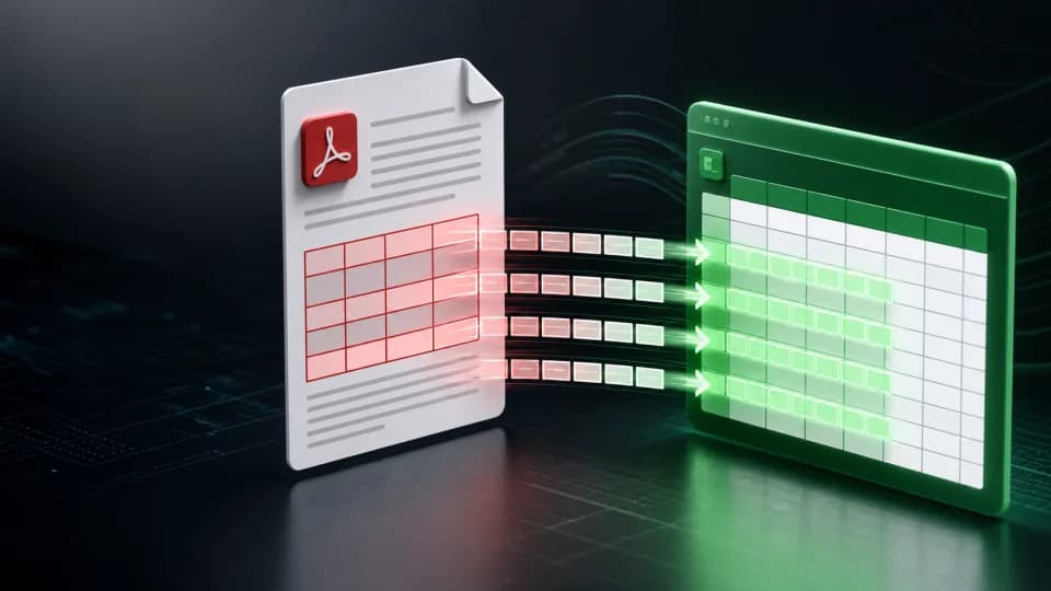 How to convert PDF tables to Excel with Medux MCP — tutorial cover